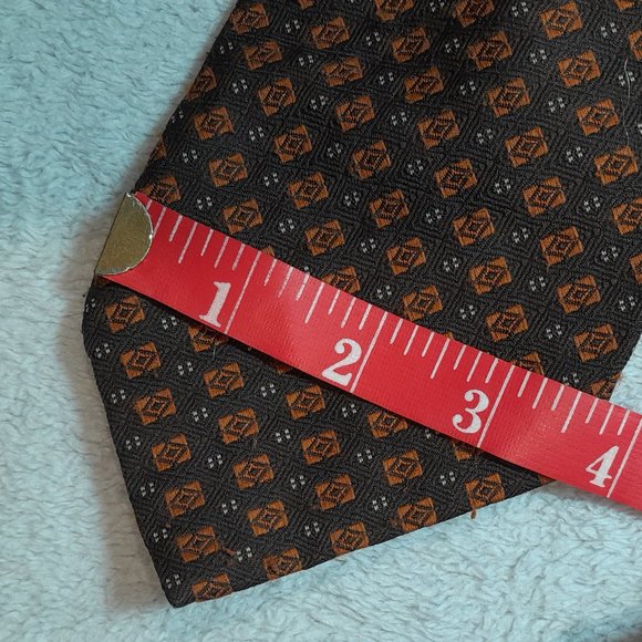 Wemlon by Wembley Neck Tie – Geometric Squares Polyester Classic - Picture 6 of 7